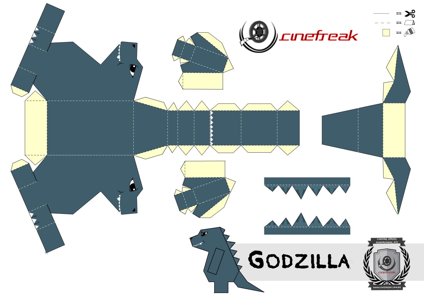 PaperFreak da semana – Godzilla 1