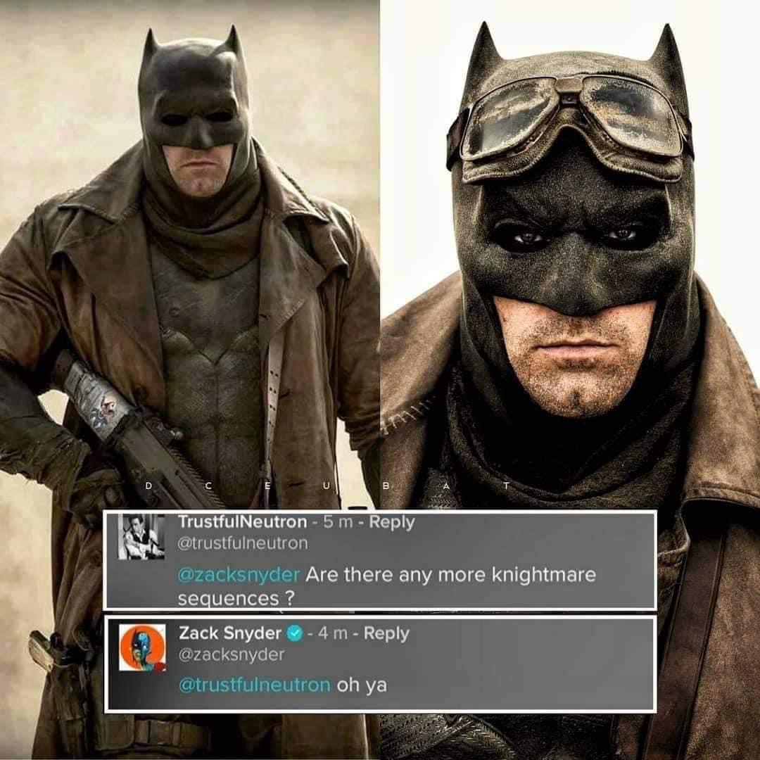 Zack Snyder confirma presença maior do “Batman Knightmare” no SnyderCut da “Liga da Justiça”
