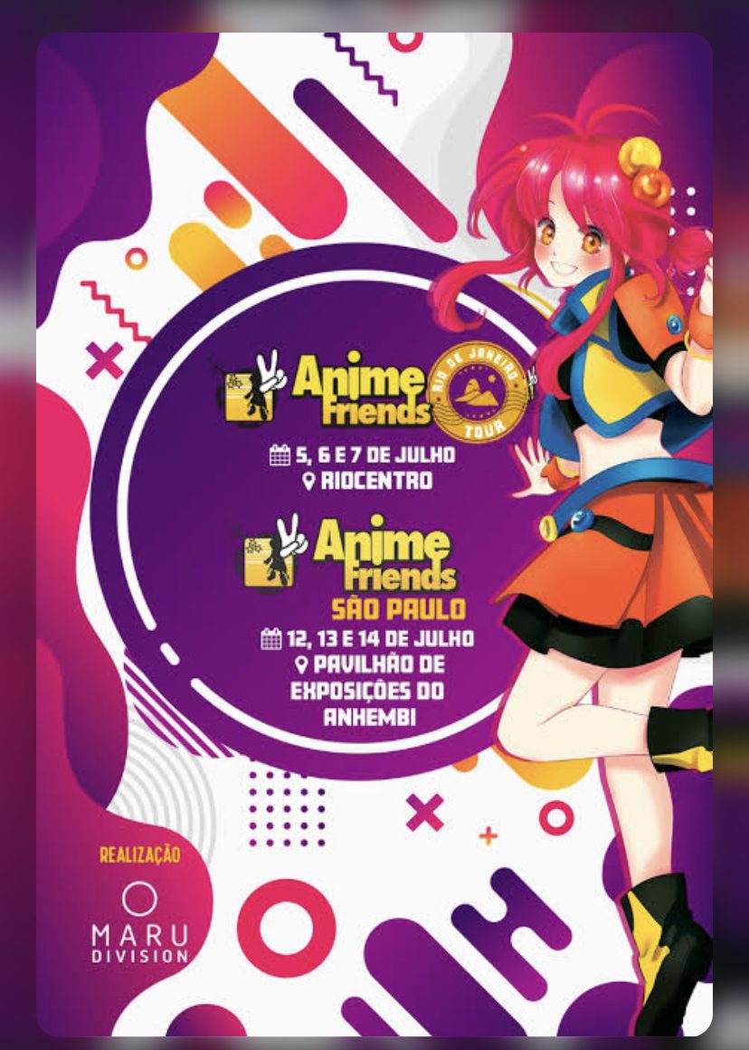 Saiba tudo sobre o Anime Friends Tour Rio de Janeiro 2022