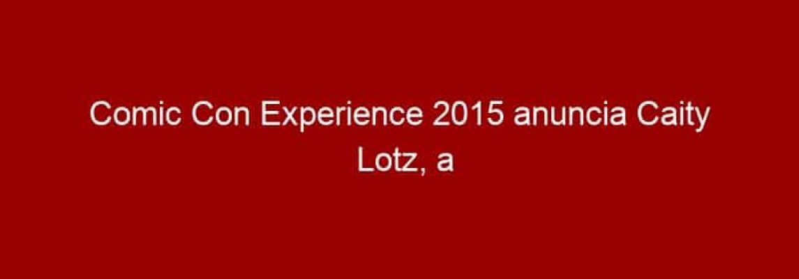 Comic Con Experience 2015 anuncia Caity Lotz, a Canário Branco de Legends of Tomorrow